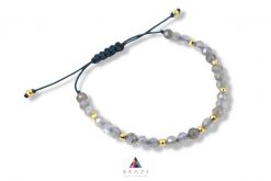 Bransoletka Szczęścia Labradoryt. Szare bransoletki Brazi druse jewelry, z labradorytem, srebrne. Za 135.00 zł.
