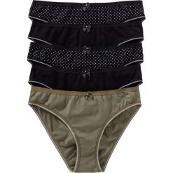 Figi (5 par) bonprix czarno-oliwkowy. Figi marki KALENJI. Za 49.95 zł.
