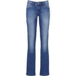 Dżinsy "authentik-stretch" z paskiem BOOTCUT bonprix niebieski. Jeansy marki bonprix. Za 129.99 zł.