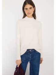 Cecil Sweter w kolorze kremowym rozmiar: XXL. Brązowe swetry Cecil, xxl, bez wzorów, z bawełny, bez ramiączek. Za 149.95 zł.