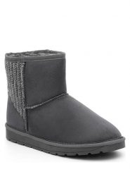 ISLAND BOOT Botki zimowe "Tenny" w kolorze antracytowym rozmiar: 36. Czarne botki Island Boot, bez wzorów, z materiału, bez obcasa, bez zapięcia. Za 107.97 zł.