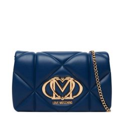 Torebka LOVE MOSCHINO. Niebieskie kopertówki Love Moschino, bez wzorów, wizytowe, bez dodatków. Za 789.99 zł.