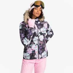 Kurtka narciarska snowboardowa ROXY damska ocieplana wodoodporna. Białe kurtki narciarskie Roxy, na zimę, l, bez wzorów, bez kaptura, narciarskie. Za 649.00 zł.