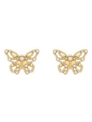 Guess Kolczyki JUBE06 123JW Złoty. Żółte kolczyki Guess, ze stali. Za 228.99 zł.