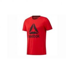 Koszulka sportowa damska Reebok 0 Tee BL. Czerwone t-shirty sportowe Reebok, bez wzorów, bez ramiączek. Za 138.00 zł.