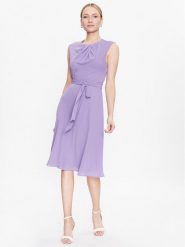 Lauren Ralph Lauren Sukienka koktajlowa 250889253002 Fioletowy Regular Fit. Fioletowe sukienki Lauren Ralph Lauren, bez wzorów, z syntetyku, wizytowe, bez kołnierzyka, bez ramiączek. Za 919.99 zł.