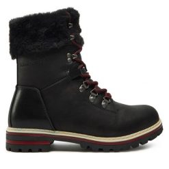 Trapery Kimberfeel. Czarne śniegowce Kimberfeel, bez wzorów, bez obcasa, bez zapięcia. Za 629.99 zł.