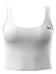 Under Armour Top sportowy w kolorze białym rozmiar: M. Białe topy sportowe Under Armour, m, bez wzorów, outdoorowe. Za 77.99 zł.