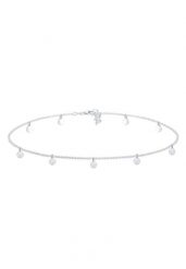 Elli Damski choker Geo Circle Basic Matowy Moneta wykonany ze srebra próby 925 Sterling Silver Naszyjniki 1 ct. Szare naszyjniki Elli, z materiału, srebrne. Za 413.99 zł.