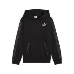 Młodzieżowa bluza z kapturem Essentials ze zwierzęcym wzorem PUMA. Czarna bluzy Puma, m, bez wzorów, z dzianiny, eleganckie, bez ramiączek, z kapturem. Za 218.20 zł.