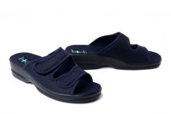 ADANEX 22914 ASK60VD granatowy, klapki damskie. Niebieskie klapki Adanex, bez wzorów, bez obcasa, bez zapięcia. Za 79.04 zł.