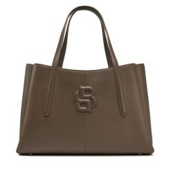 Torebka BOSS. Brązowe shopper bag Boss, bez wzorów, bez dodatków. Za 939.99 zł.