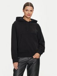 Guess Bluza V4YQ10 KC6W1 Czarny Regular Fit. Czarne bluzy Guess, xs, z aplikacjami, z bawełny, bez kaptura. Za 209.99 zł.