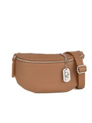 Anna Morellini Skórzana saszetka "Berenice" w kolorze beżowym - 25 x 14 x 1 cm rozmiar: onesize. Brązowe nerki i saszetki Anna Morellini, bez wzorów, z materiału, sportowe, bez dodatków. Za 167.28 zł.