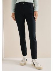 Cecil Spodnie w kolorze czarnym rozmiar: W29/L30. Czarne spodnie materiałowe Cecil, bez wzorów, z materiału, klasyczne, z podwyższonym stanem. Za 174.02 zł.