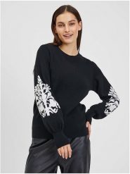 Orsay Sweter w kolorze czarnym rozmiar: M. Czarne swetry Orsay, m, bez wzorów, bez ramiączek. Za 84.21 zł.