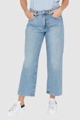 7 FOR ALL MANKIND Jasnoniebieskie jeansy z poszerzoną nogawką THE MODERN STRAIGHT Air Wash. Niebieskie jeansy 7 for all mankind, s, bez wzorów, z bawełny. W wyprzedaży za 399.99 zł.