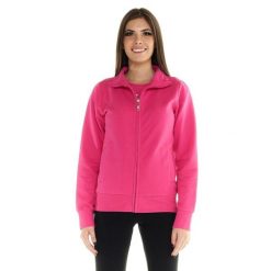 Damska bluza Leone Basic z zamkiem błyskawicznym na całej długości. Czerwone bluzy LEONE 1947 APPAREL, l, bez wzorów, z tkaniny, sportowe, bez ramiączek, bez kaptura. W wyprzedaży za 167.70 zł.