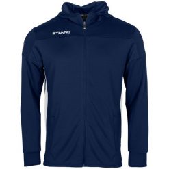 Bluza dresowa z kapturem i zamkiem błyskawicznym Stanno Pride. Niebieskie bluzy STANNO, l, bez wzorów, z dresówki, eleganckie, bez ramiączek, z kapturem. Za 222.00 zł.