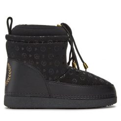 Śniegowce Pollini. Czarne botki Pollini, bez wzorów, bez zapięcia. Za 819.99 zł.