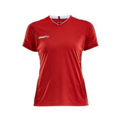 Koszulka damska Craft progress practise. Czerwone t-shirty sportowe Craft, bez wzorów, z poliesteru, bez ramiączek, na fitness i siłownię. Za 145.00 zł.