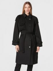 Bruuns Bazaar Płaszcz przejściowy Catarina BBW3009 Czarny Regular Fit. Czarne płaszcze Bruuns Bazaar, bez wzorów, z syntetyku, bez kaptura. Za 939.99 zł.