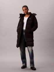 Calvin Klein Jeans Pikowany płaszcz Kobiety czarny, XS. Czarne płaszcze Calvin Klein Jeans, xs, bez wzorów, z jeansu, eleganckie, bez kaptura. Za 949.95 zł.