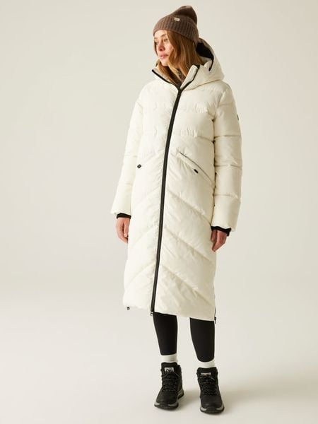 Regatta Płaszcz pikowany "Ujeane" w kolorze kremowym rozmiar: 36. Brązowe płaszcze Regatta, bez wzorów, bez kaptura. Za 314.75 zł.