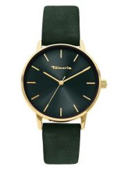 Tamaris Zegarek kwarcowy w kolorze złoto-ciemnozielono-czarnym rozmiar: onesize. Zielone, analogowe zegarki Tamaris, metalowe. Za 165.99 zł.