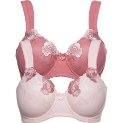 Biustonosz minimizer na fiszbinach (2 szt.). Czerwone biustonosze bonprix, bez wzorów. Za 107.99 zł.