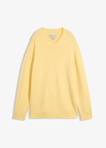 Sweter z mieszanki wiskozy. Brązowe swetry bonprix, bez wzorów, z wiskozy, bez ramiączek. Za 129.99 zł.