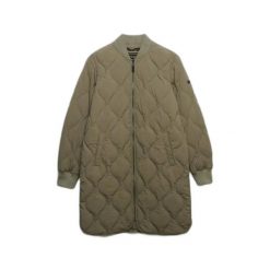 Damska długa kurtka Superdry Onion. Zielone kurtki Superdry, na zimę, s, bez wzorów, z materiału, eleganckie, bez kaptura. Za 408.50 zł.