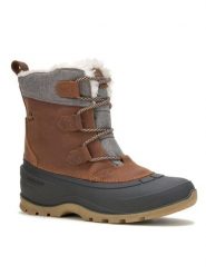 Kamik Skórzane kozaki zimowe "Snowgemlo" w kolorze brązowym rozmiar: 42. Brązowe kozaki Kamik, na zimę, bez wzorów, z materiału, eleganckie, z okrągłym noskiem, bez obcasa, bez zapięcia. Za 330.67 zł.
