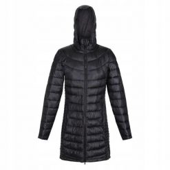 Płaszcz turystyczny przejściowy damski Andel III Regatta pikowany. Czarne płaszcze Regatta, l, bez wzorów, z puchu, sportowe, bez kaptura. W wyprzedaży za 332.40 zł.