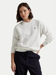 Polo Ralph Lauren Bluza 211971697001 Biały Relaxed Fit. Białe bluzy Polo Ralph Lauren, s, bez wzorów, bez ramiączek, bez kaptura. Za 819.99 zł.