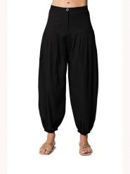 Ipanima Spodnie w kolorze czarnym rozmiar: 34. Czarne spodnie materiałowe Ipanima, bez wzorów, z materiału, klasyczne, z podwyższonym stanem. Za 78.99 zł.