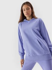 4F Bluza 4FAW23TSWSF0725 Niebieski Regular Fit. Niebieskie bluzy 4f, m, bez wzorów, z bawełny, bez kaptura. Za 99.99 zł.