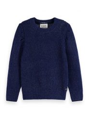 Scotch & Soda Sweter w kolorze granatowym rozmiar: M. Niebieskie swetry Scotch & Soda, m, bez wzorów, bez ramiączek. Za 242.13 zł.