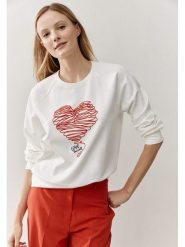 More & More Bluza w kolorze biało-czerwonym rozmiar: 44. Białe bluzy More & More, bez wzorów, bez ramiączek, bez kaptura. Za 206.91 zł.