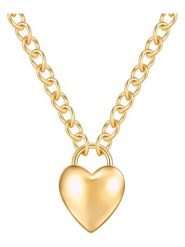 Yokoamii Pozłacany naszyjnik z elementem ozdobnym - dł. 48 cm rozmiar: onesize. Żółte naszyjniki Yokoamii, z materiału, pozłacane. Za 43.99 zł.