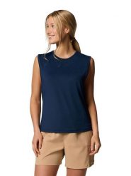 Columbia Top funkcyjny "Chill River Tank II" w kolorze granatowym rozmiar: S. Niebieskie topy Columbia, s, bez wzorów, z materiału, bez kołnierzyka, bez ramiączek. Za 65.99 zł.