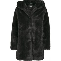 Parka damska w dużych rozmiarach Urban Classic hooded teddy coat. Czarne płaszcze Urban Classics, na zimę, xxl, bez wzorów. Za 382.90 zł.