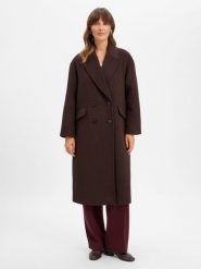 Marie Lund Płaszcz z wełny Kobiety brązowy, 44. Brązowe płaszcze Marie Lund, bez wzorów, z wełny, eleganckie, bez kaptura. Za 799.95 zł.