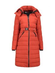 Geographical Norway Płaszcz zimowy "Cabimalimo" w kolorze brązowo-czerwonym rozmiar: XXL. Brązowe płaszcze Geographical Norway, na zimę, xxl, bez wzorów, z puchu, bez kaptura. Za 339.00 zł.