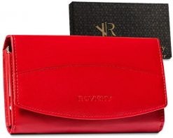 Portfel czerwony Rovicky skórzany [DH] R-RD-36-GCL. Czerwone portfele ROVICKY, bez wzorów. Za 85.99 zł.