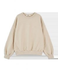 Damska bluza CREWNECK oversize UNLEASH WINGS BEIGE. Czerwone bluzy Wings, uniwersalny, bez wzorów, eleganckie, bez ramiączek, bez kaptura. Za 189.90 zł.