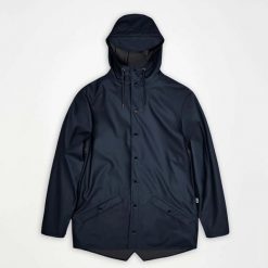 Kurtka RAINS JACKET W3 Niebieski. Niebieskie kurtki Rains, l, bez wzorów, z poliesteru, bez kaptura. Za 213.99 zł.