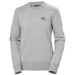 Bluza damska Helly Hansen Nord Graphic. Szare bluzy Helly Hansen, s, bez wzorów, z bawełny, bez ramiączek, bez kaptura. Za 368.50 zł.
