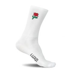 Skarpetki Rowerowe LUXA Emoji Rose. Białe skarpetki LUXA, bez wzorów, z elastanu. Za 69.00 zł.