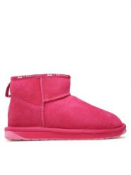 EMU Australia Śniegowce Barbie Stinger Micro W12898 Różowy. Czerwone śniegowce Emu Australia, bez wzorów, ze skóry, bez zapięcia. Za 429.99 zł.
